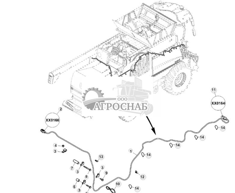 Провод камеры, задний капот Tier 2, жгут проводов - ST828390 381.jpg